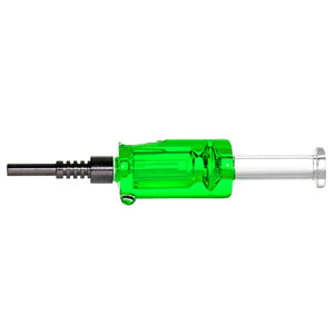 Nectar Collector Liquid Inside - with Metal Tip 2273a 7.5" Green