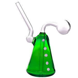 O.B. Water Pipe Bell with Dots 2122a 6.0" Green