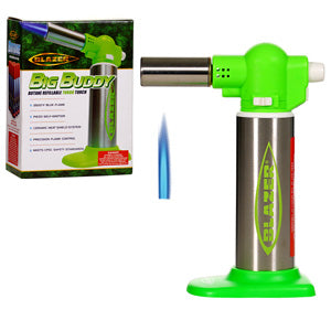 Blazer Lighter Big Buddy Turbo Torch 7.0" Green / Black
