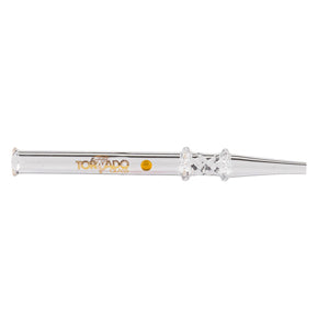 Tornado Glass Nectar Collector Ball - Honey Straw 6" Orange