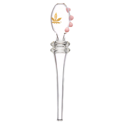 aLeaf Nectar Collector Straw Quad 4 Dot Dab 6" Pink