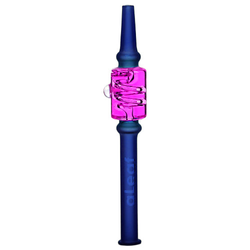 aLeaf Nectar Collector Freezable Liquid Honey Straws with Swirl Perc 7160 6" Pink