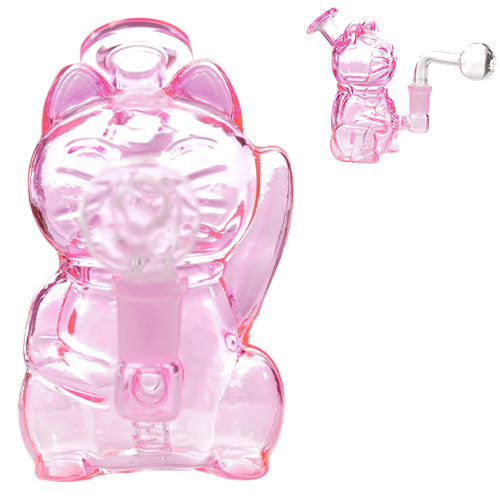 O.B. Water Pipe Kitty Style 2093a 5.0" Pink