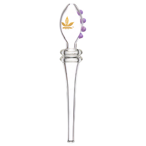 aLeaf Nectar Collector Straw Quad 4 Dot Dab 6" Purple