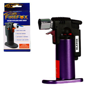 Blazer Lighter Firefox Torch 4.5" Purple