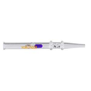 Tornado Glass Nectar Collector Pill - Honey Straw 6" Purple