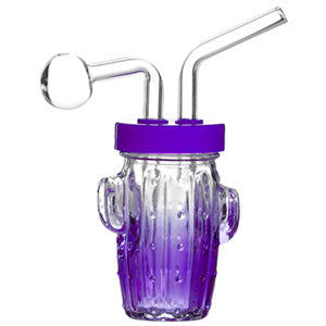 O.B. Water Pipe Cactus 2103a 7.5" Purple