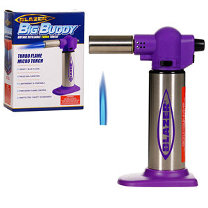 Blazer Lighter Big Buddy Turbo Torch 7.0" Purple / Black