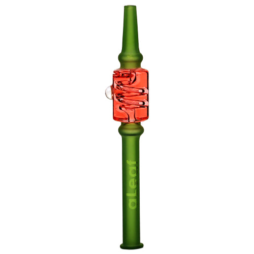 aLeaf Nectar Collector Freezable Liquid Honey Straws with Swirl Perc 7160 6" Red