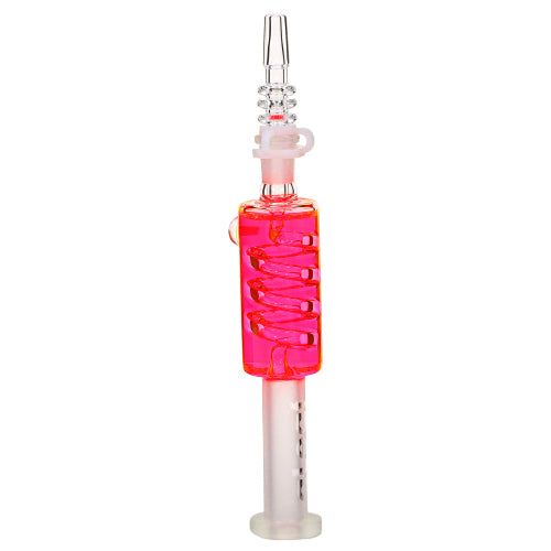 aLeaf Nectar Collector Freezable Liquid Honey Straws with Swirl Perc 7161 7" Red