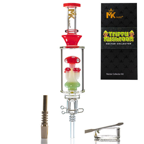 MK Glass Nectar Collector 8497 9.5" Red