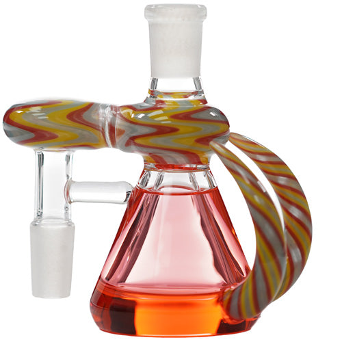 Ash Catcher With Liquid 8791 14mm 4" 45 Degree Red