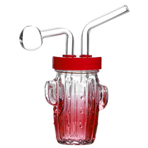 O.B. Water Pipe Cactus 2103a 7.5" Red