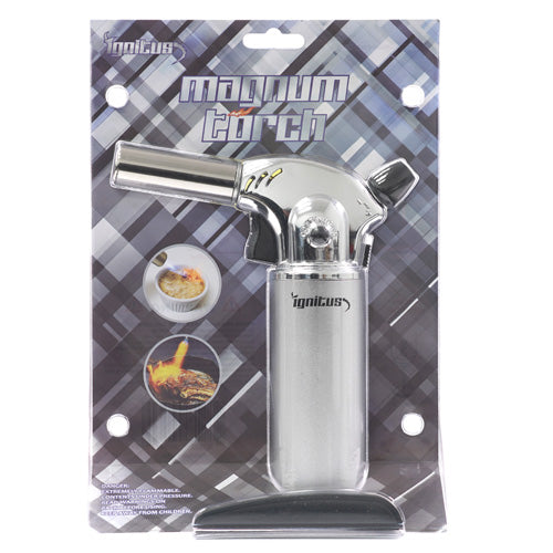 Ignitus Lighter Magnum Torch 8.0" Silver