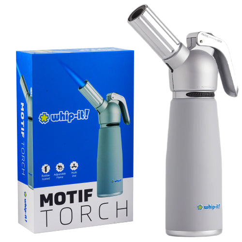 Whip-It Lighter Torch Motif 7.5" Silver