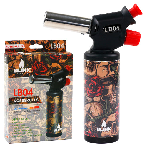 Blink Lighter LB04 Torch - 7.5" Skull