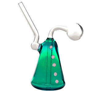 O.B. Water Pipe Bell with Dots 2122a 6.0" Teal