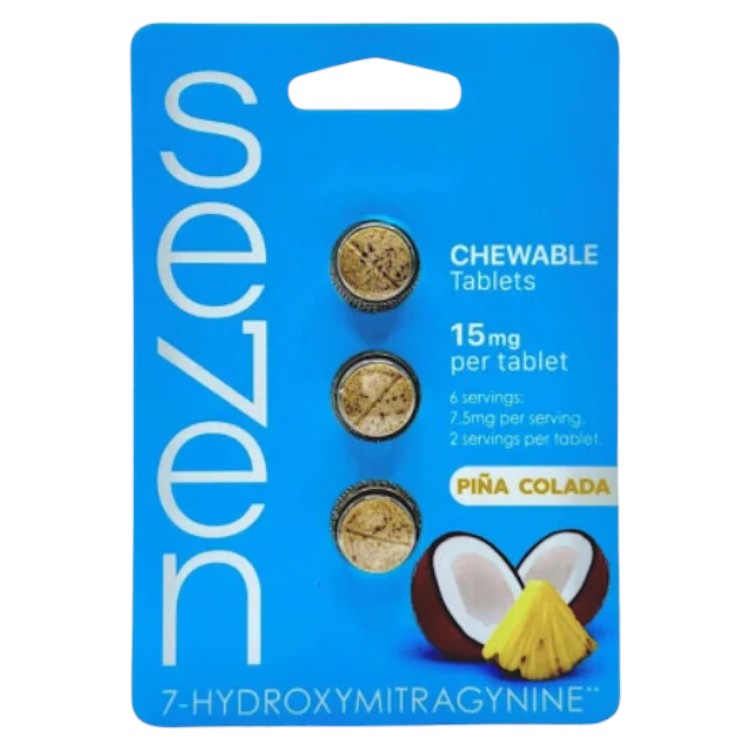 Krave Tablets & Caplets Seven 7-hydroxy 3-Per Pack Pina Colada