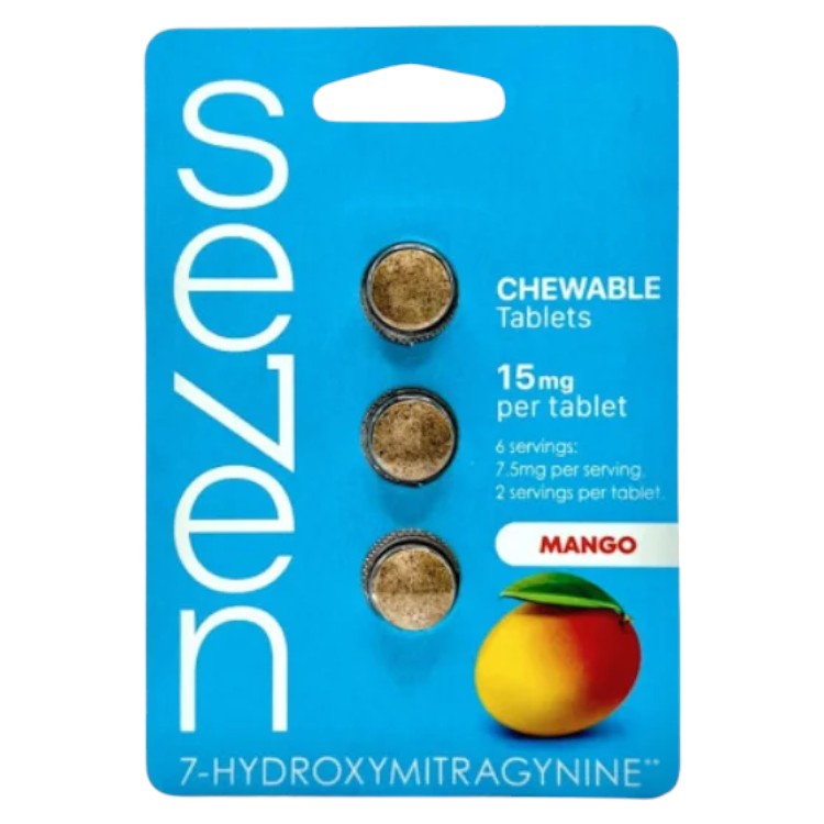 Krave Tablets & Caplets Seven 7-hydroxy 3-Per Pack Mango