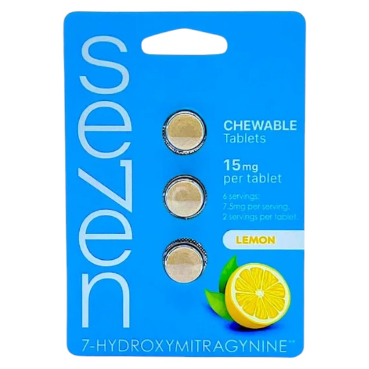 Krave Tablets & Caplets Seven 7-hydroxy 3-Per Pack Lemon