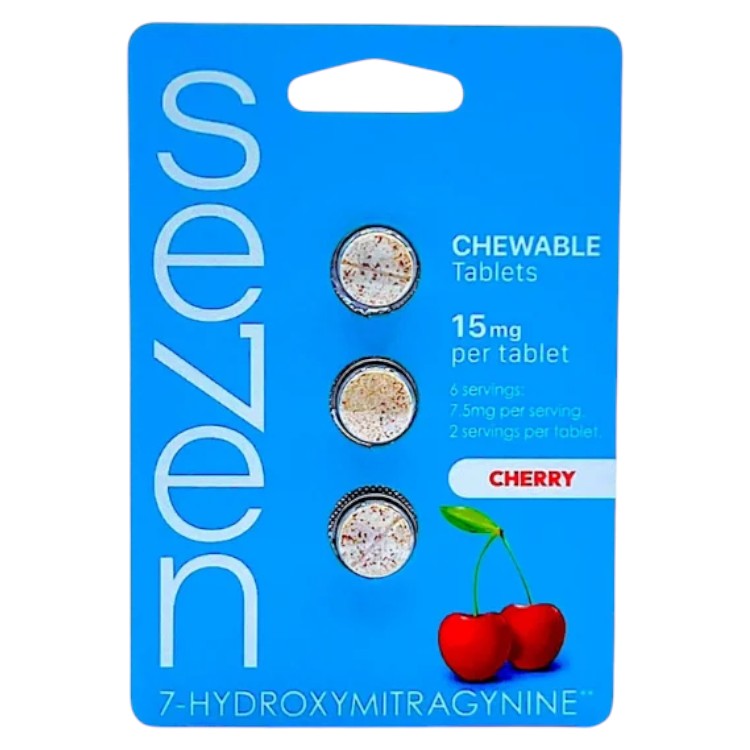 Krave Tablets & Caplets Seven 7-hydroxy 3-Per Pack Cherry