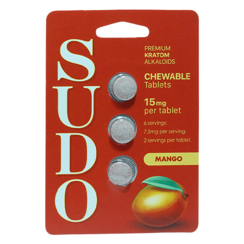 Krave Tablets & Caplets Sudo Kratom Alkaloids Mango
