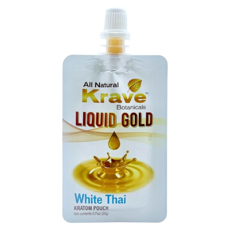 Krave Extracts & Drinks Liquid Gold Pouch White Thai