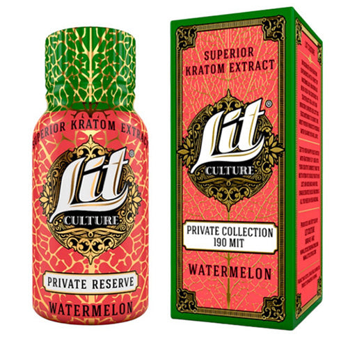 Lit Culture Extracts & Drinks Kratom Extract Shot Superior 15ml Watermelon