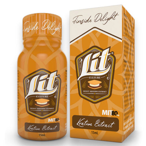 Lit Culture Extracts & Drinks Kratom Extract Shot Select 15ml Fireside Deligh