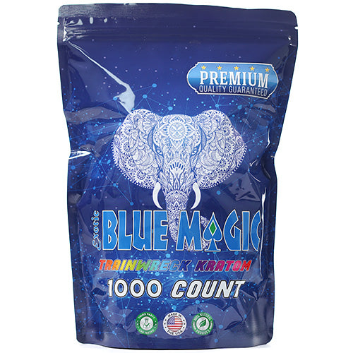 Blue Magic Tablets & Caplets Kratom 1000ct Trainwreck