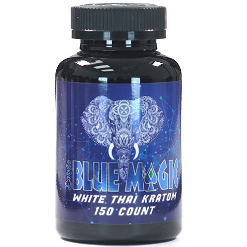 Blue Magic Tablets & Caplets Kratom 150ct White Thai
