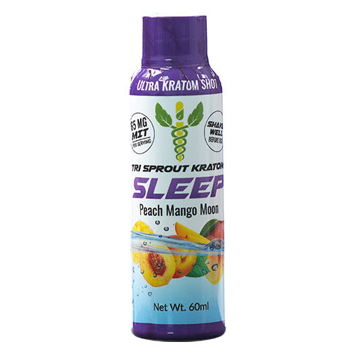 Tri Spout Extracts & Drinks Ultra Kratom Shot 2oz Peach Mango Moon Sleep