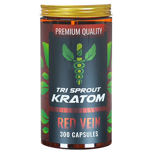 Tri Spout Tablets & Caplets Kratom 300ct Red Vein