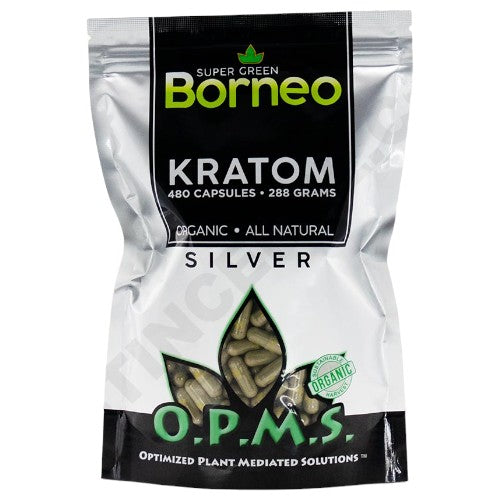 OPMS Tablets & Caplets Kratom 480ct - 288gr Super Green Borneo