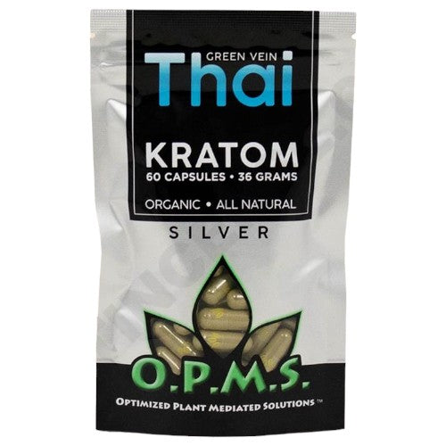 OPMS Tablets & Caplets Kratom 60ct - 36gr Green Vein Thai