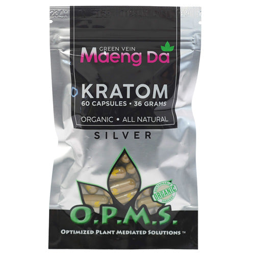 OPMS Tablets & Caplets Kratom 60ct - 36gr Green Vein Maeng Da
