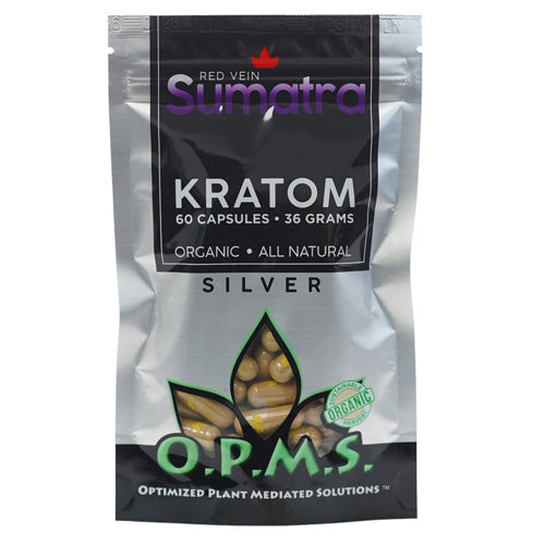 OPMS Tablets & Caplets Kratom 60ct - 36gr Red Vein Sumatra