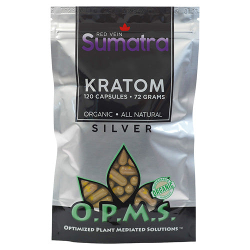 OPMS Tablets & Caplets Kratom 120ct - 72gr Red Vein Sumatra