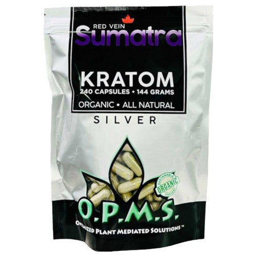 OPMS Tablets & Caplets Kratom 240ct - 144gr Red Vein Sumatra