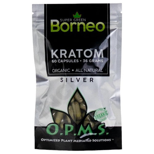 OPMS Tablets & Caplets Kratom 60ct - 36gr Super Green Borneo
