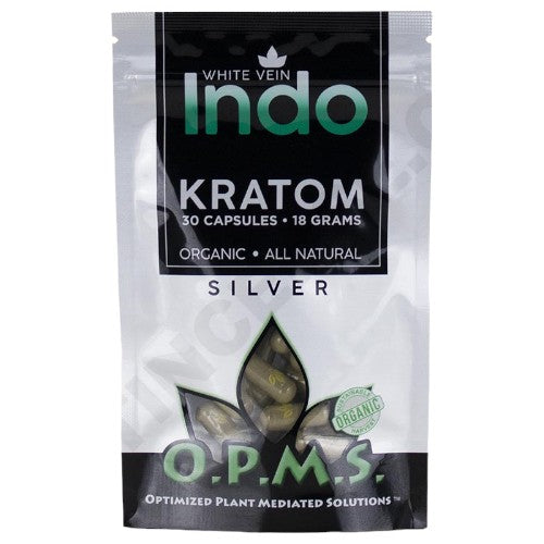 OPMS Tablets & Caplets Kratom 30ct - 18gr White Vein Indo
