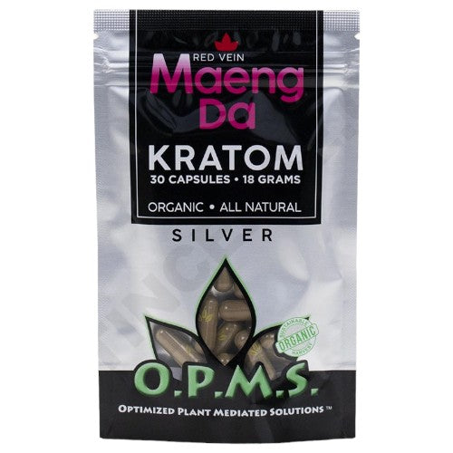 OPMS Tablets & Caplets Kratom 30ct - 18gr Red Vein Maeng Da