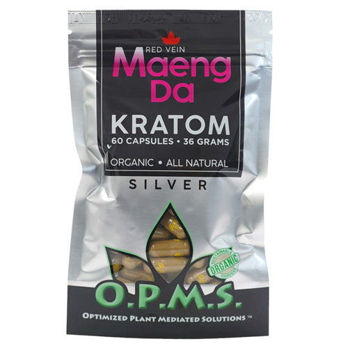 OPMS Tablets & Caplets Kratom 60ct - 36gr Red Vein Maeng Da