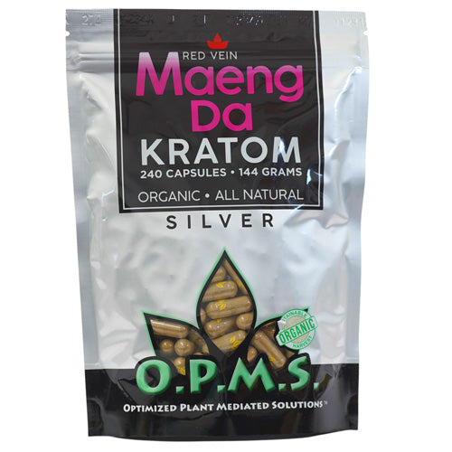 OPMS Tablets & Caplets Kratom 240ct - 144gr Red Vein Maeng Da