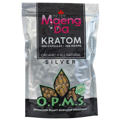 OPMS Tablets & Caplets Kratom 480ct - 288gr Red Vein Maeng Da