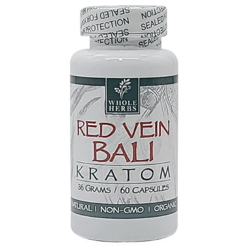 Whole Herbs Tablets & Caplets Kratom 60ct Red Vien Bali