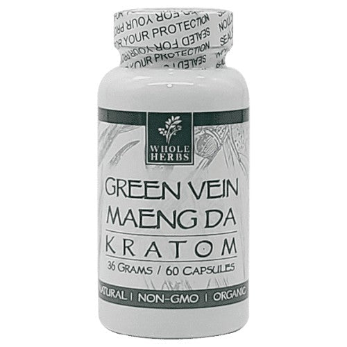 Whole Herbs Tablets & Caplets Kratom 60ct Green Vien Maeng Da