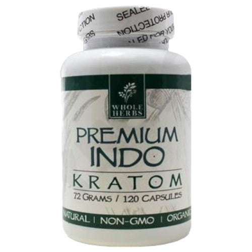 Whole Herbs Tablets & Caplets Kratom 120ct Green Vien Indo