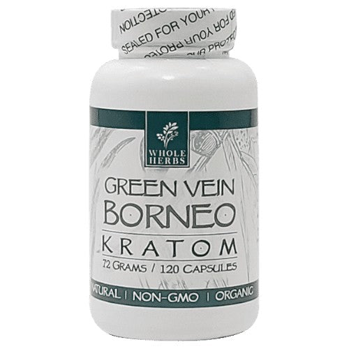 Whole Herbs Tablets & Caplets Kratom 120ct Green Vien Borneo