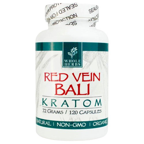 Whole Herbs Tablets & Caplets Kratom 120ct Red Vien Bali